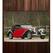 Металлическая табличка Bugatti Type 57C Gangloff Aravis Cabriolet
